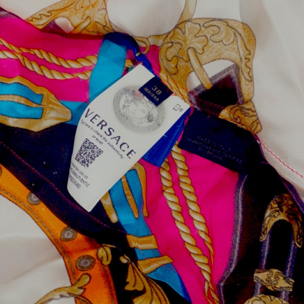 Versace silk shirt size small